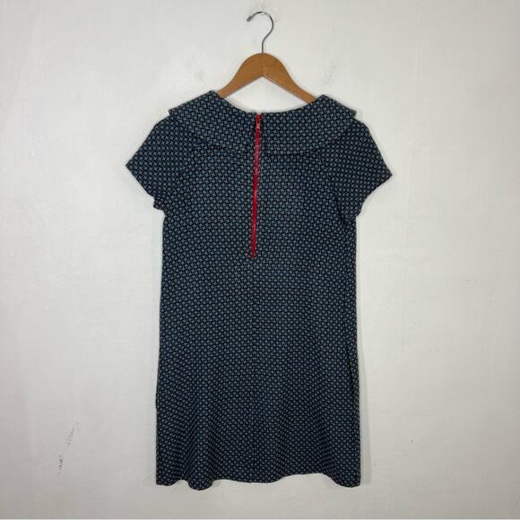 Beebop & Wally Madeline Blue Star Wool Vintage Mod Dress Size XS - Picture 4 of 13
